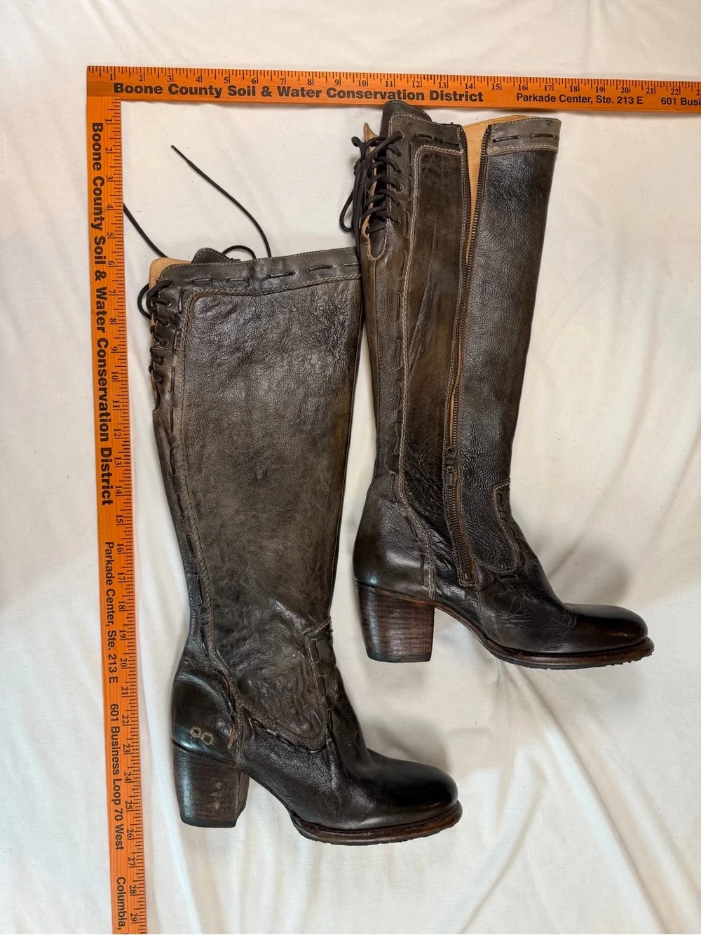Bed Stu Women's Leather Boots in Dark Brown